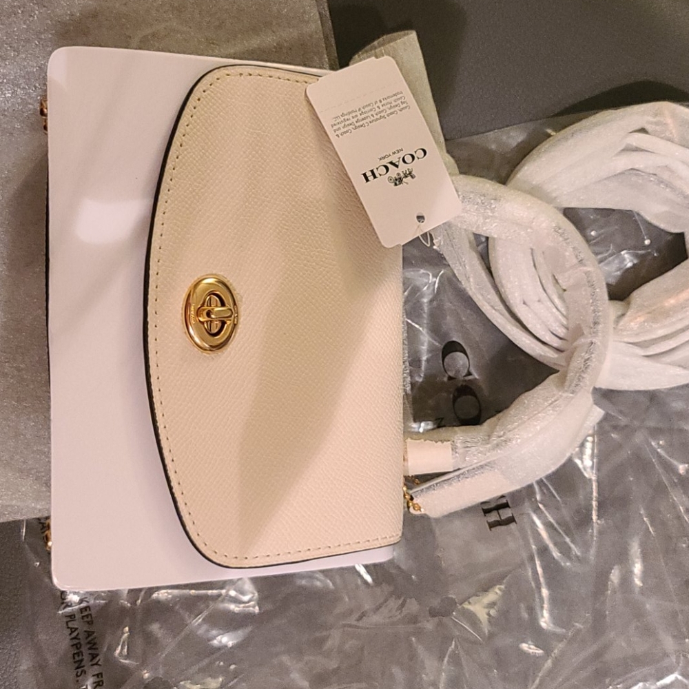NWT Coach Micro Tilly Top Handle in Chalk - Picture 4 of 8